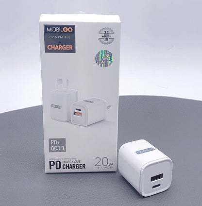 Mobigo PD 20W wall charger TCS2081AC