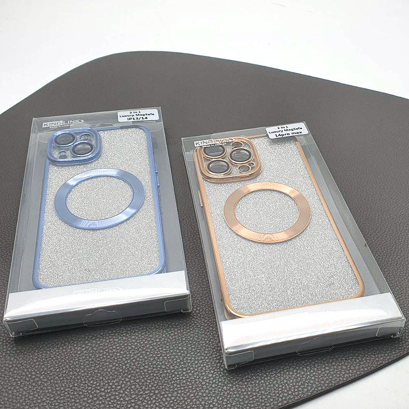 Case for Iphone 15 6.1 2 in 1 Luxury MagFit