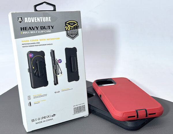 Case for iPhone 17 Pro 6.3 Adventure heavy duty 2 in 1 belt clip