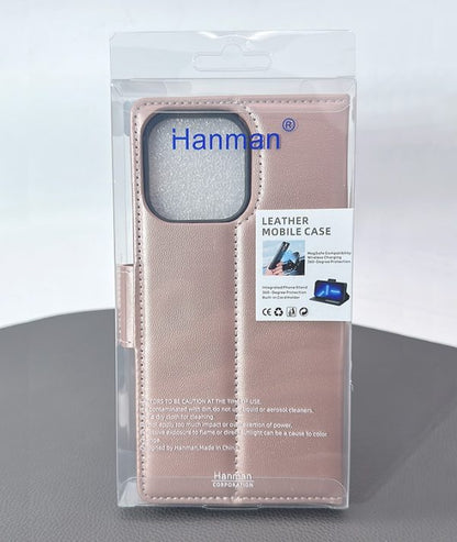 Case for iPhone 17 Pro max 6.9 Hanman 2 in 1 Detachable Magnetic Wallet