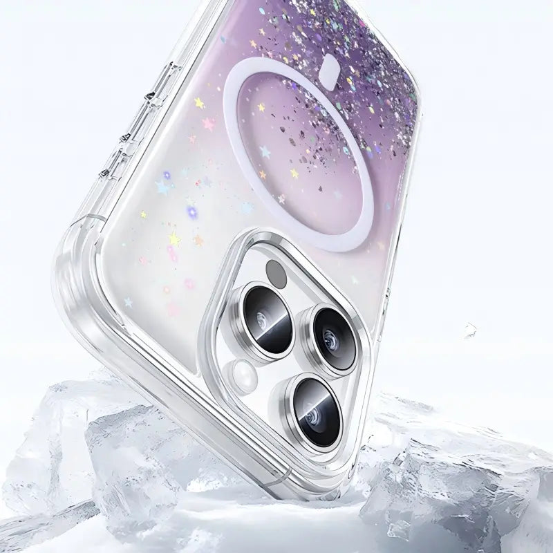 Case for iPhone 18 Pro max /17 Pro max 6.9 Crystal Glitter MagFit