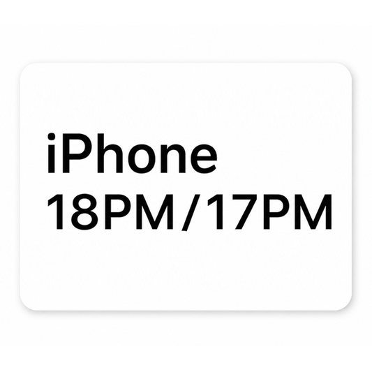 iPhone 18 Pro Max / 17 Pro Max Label (9PCS)