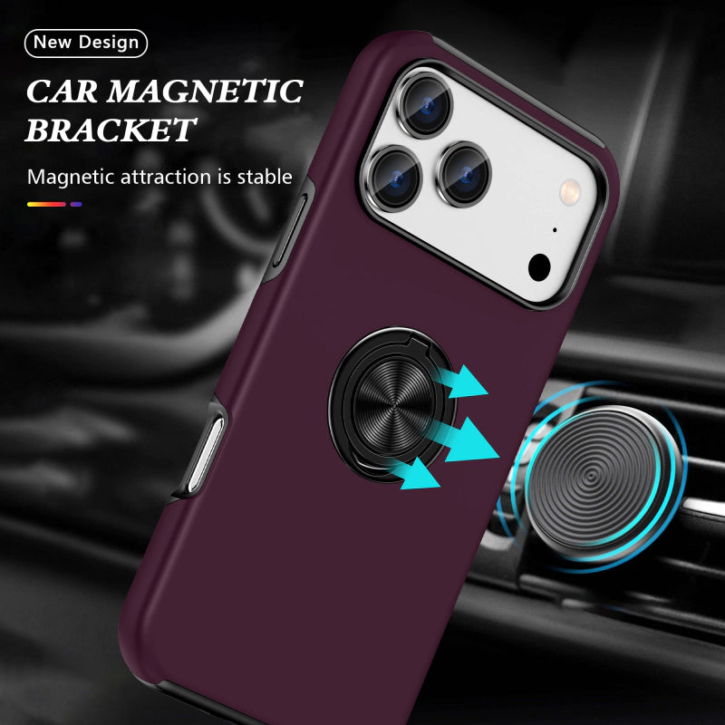 Case for iPhone 18 Pro & 17 Pro 6.3 Kinglink Mag Ring with Kickstand