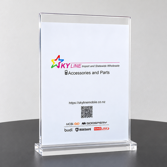 Acrylic Countertop Sign Holder