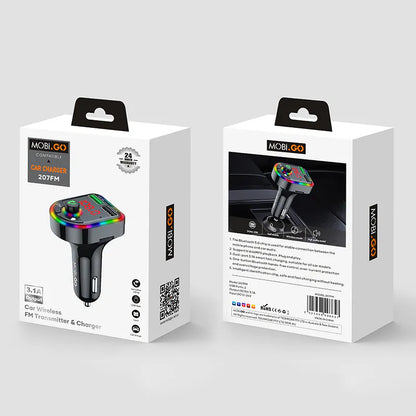 Mobigo 3.1A Bluetooth FM Transmitter GO207FM