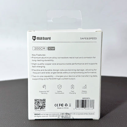 Maxguard 2m 30W Type-C to Lightning Cable MP02CL