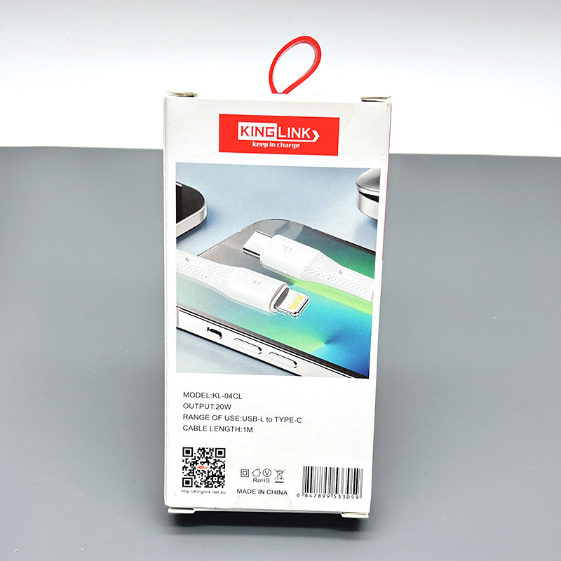 Kinglink 1m 20W Type-C to Lightning Cable KL04CL