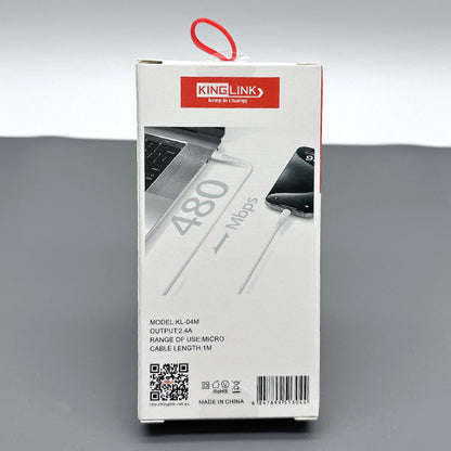 Kinglink 1m USB-A to Micro Cable KL04M