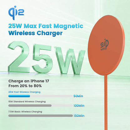 Maxguard 25W Qi2.2 Ultra-thin Magnetic Wireless Charger MD09