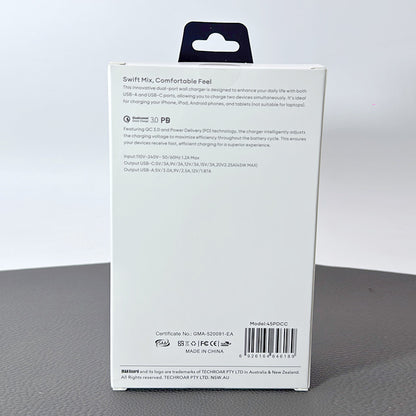 Maxguard PD 45W wall charger with Type-C to C comb 45PDCC