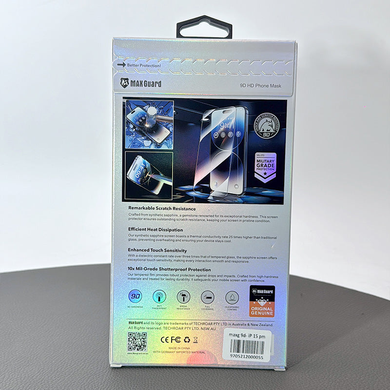 9d glass MaxGuard screen protector for iPhone - View 5