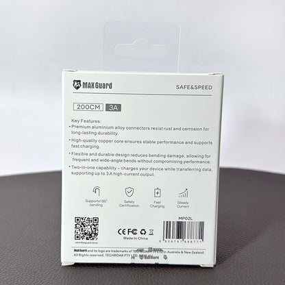 Maxguard 2m USB-A to Lightning Cable MP02L