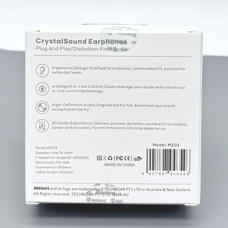 Maxguard Type-C Crystal Sound earphone MZ03