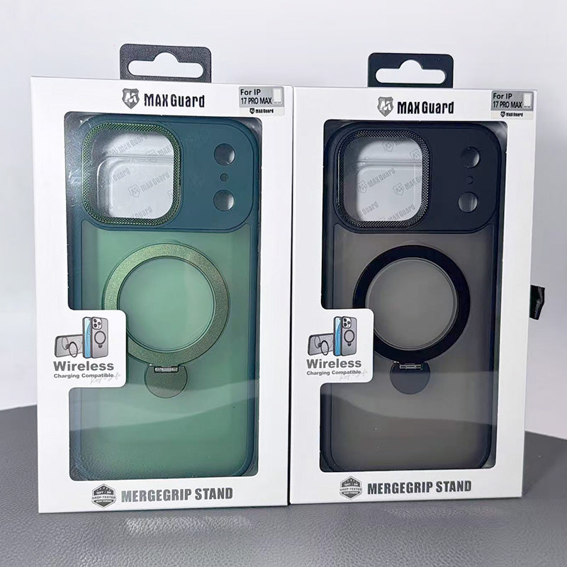 Case for iPhone 17 Air 6.6 Maxguard Mergegrip Stand Magfit