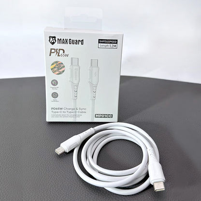 Maxguard 1.2m 65W Type-C to C Cable MP01CC