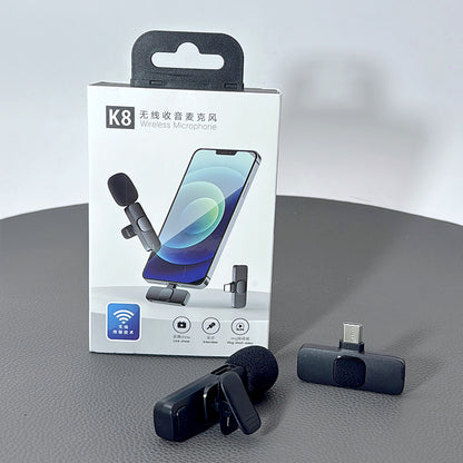 Wireless Lavalier Microphone K8 (Lighting & Type-c)