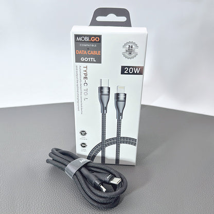 Mobigo 1m 20W Type-C to Lightning cable GO1TL