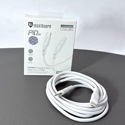 Maxguard 2m 30W Type-C to Lightning Cable MP02CL