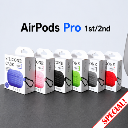 Silicone Grip pattern Case for Airpods Pro 1st/2nd Gen