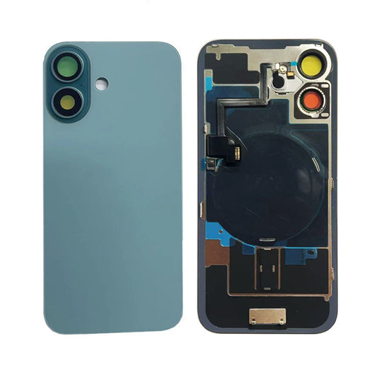 Back Panel with Wireless Charging Flex Teal for iPhone 16 (Best Quality)