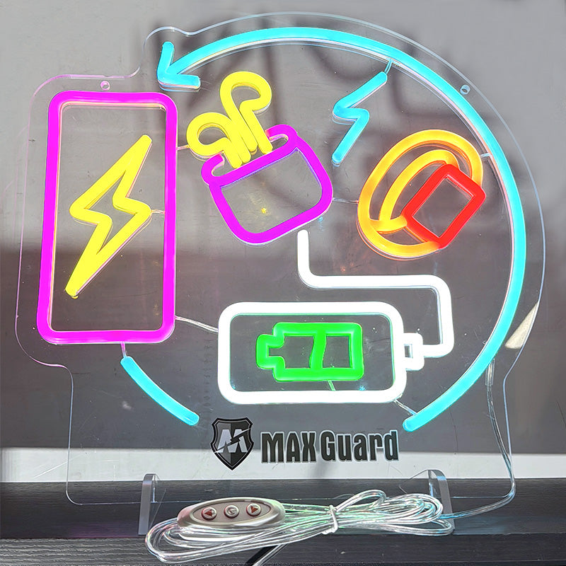Maxguard Mobile Accessories Neon Sign F02