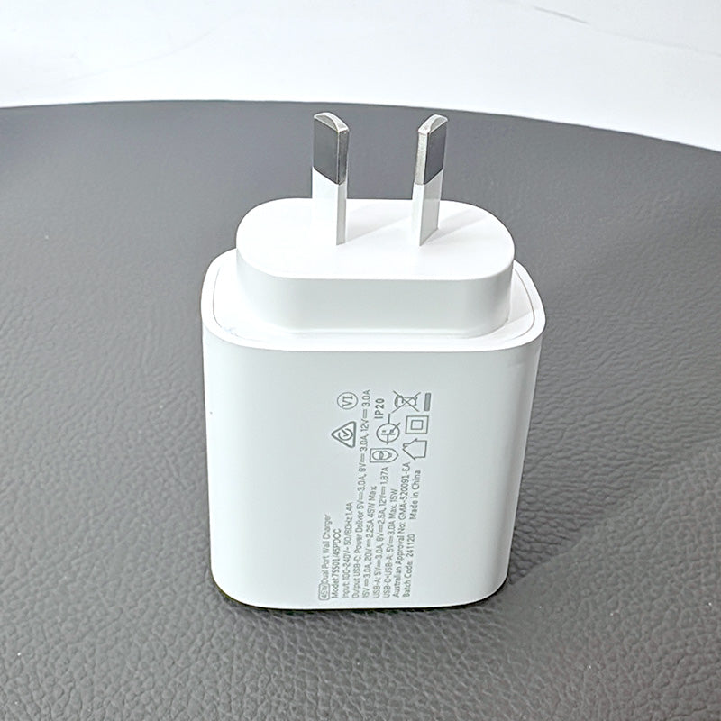 Maxguard PD 45W wall charger with Type-C to Lightning combo 45PDLC