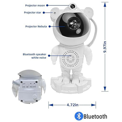 Starlight Astronaut Night Light Laser Ambiance Lamp Bluetooth Speaker JN117