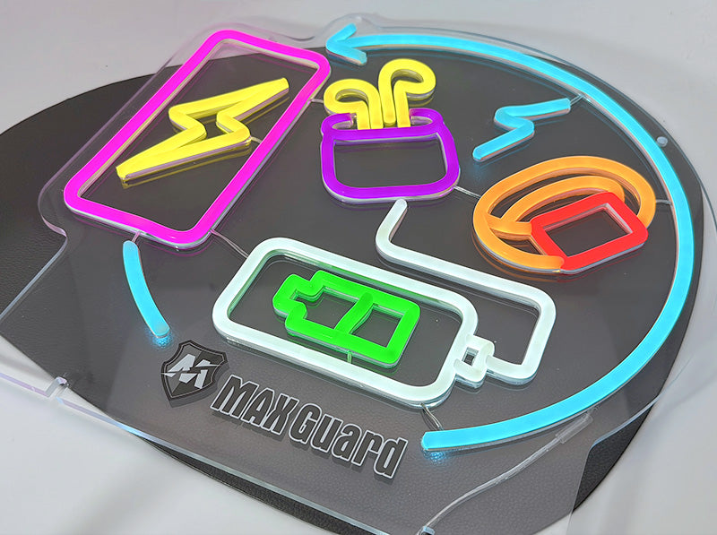 Maxguard Mobile Accessories Neon Sign F02