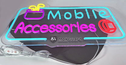 Maxguard Mobile Accessories Neon Sign F01
