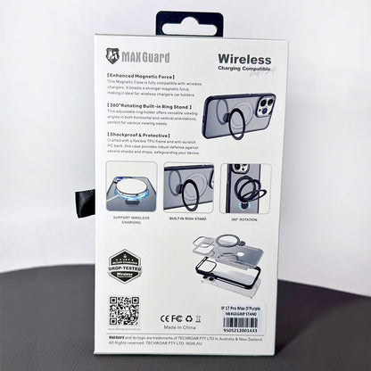 Case for iPhone 17 Air 6.6 Maxguard Mergegrip Stand Magfit