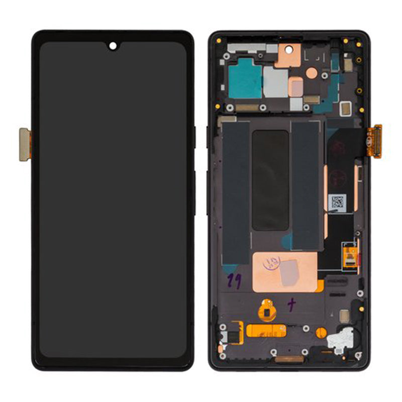 OLED Screen for Google Pixel 7A Black With frame (Service Pack)