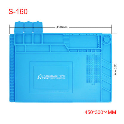 S160 ESD Magnetic Heat Insulation Silicone Desk Mat Maintenance Platform