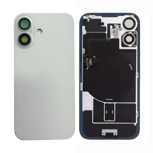 Back Panel with Wireless Charging Flex White for iPhone 16Plus (Best Quality)