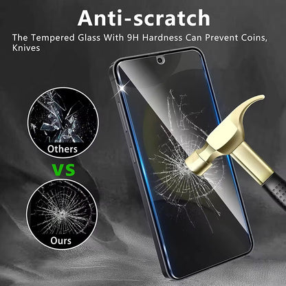 Privacy fingerprint tempered glass for Samsung