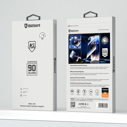 Maxguard Anti-Static 9D Glass Screen Protector for iPhone
