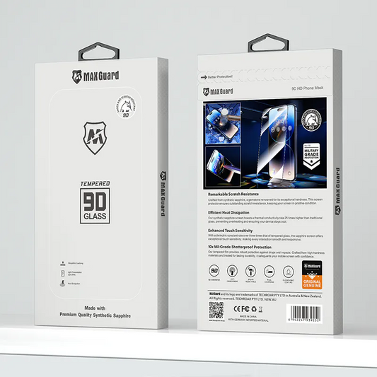 Maxguard Anti-Static 9D Glass Screen Protector for iPhone