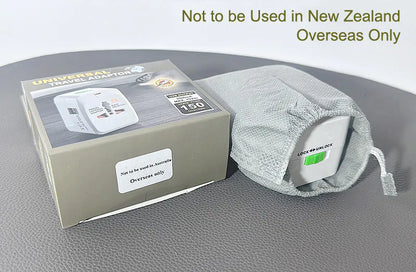 Universal All-in-One International Travel Adapter 931D (1000mA USB, Grey)