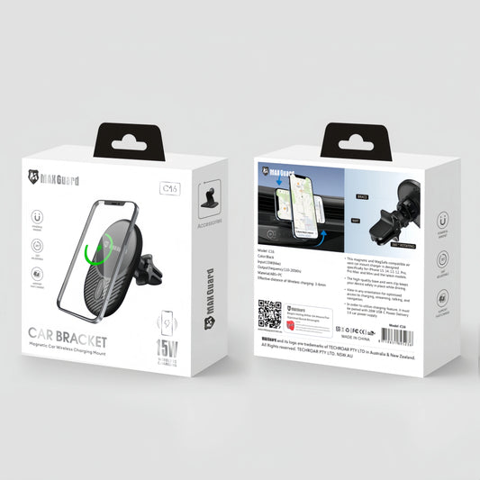 Maxguard 15W MagFit wierless Charger Car Holder  C16