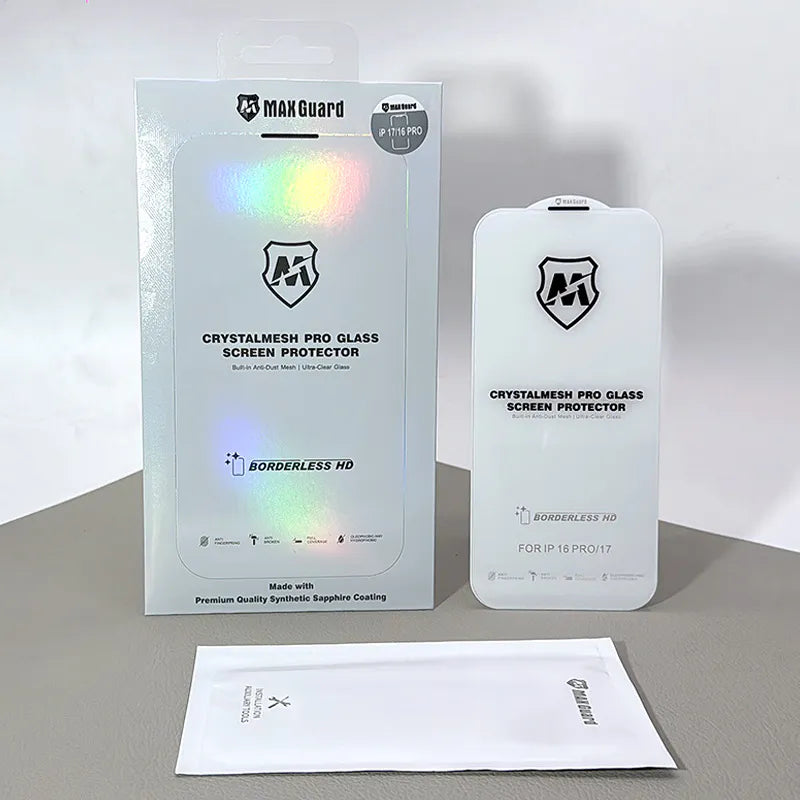 Maxguard Crystalmesh Pro Glass Screen Protector for iPhone (10 pcs/pack)