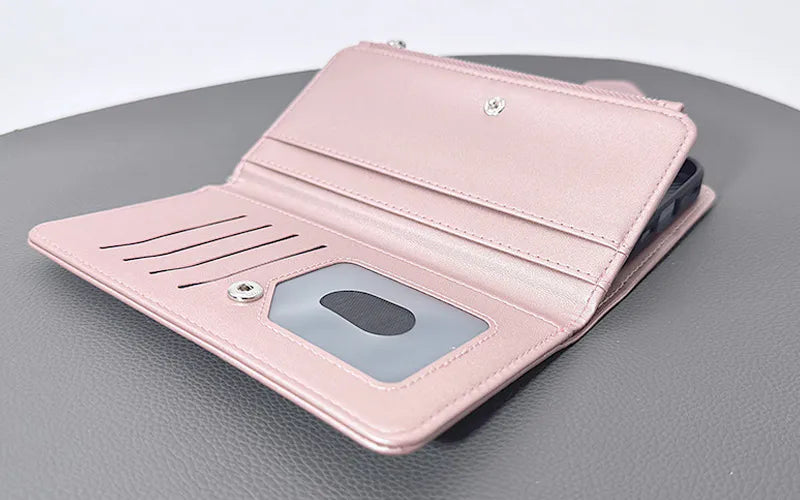 Case for Iphone 12/12 Pro 6.1 Maxguard Detachable Magnetic Zipper Wallet