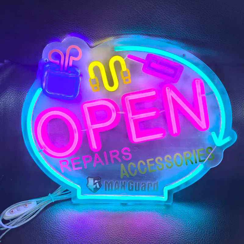 Maxguard F04 Mobile Accessories Neon Sign