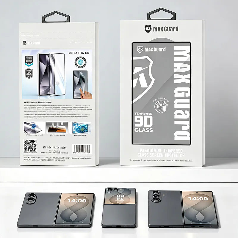 Samsung Z Fold/Flip Fingerprint 9D Maxguard Glass Screen Protector