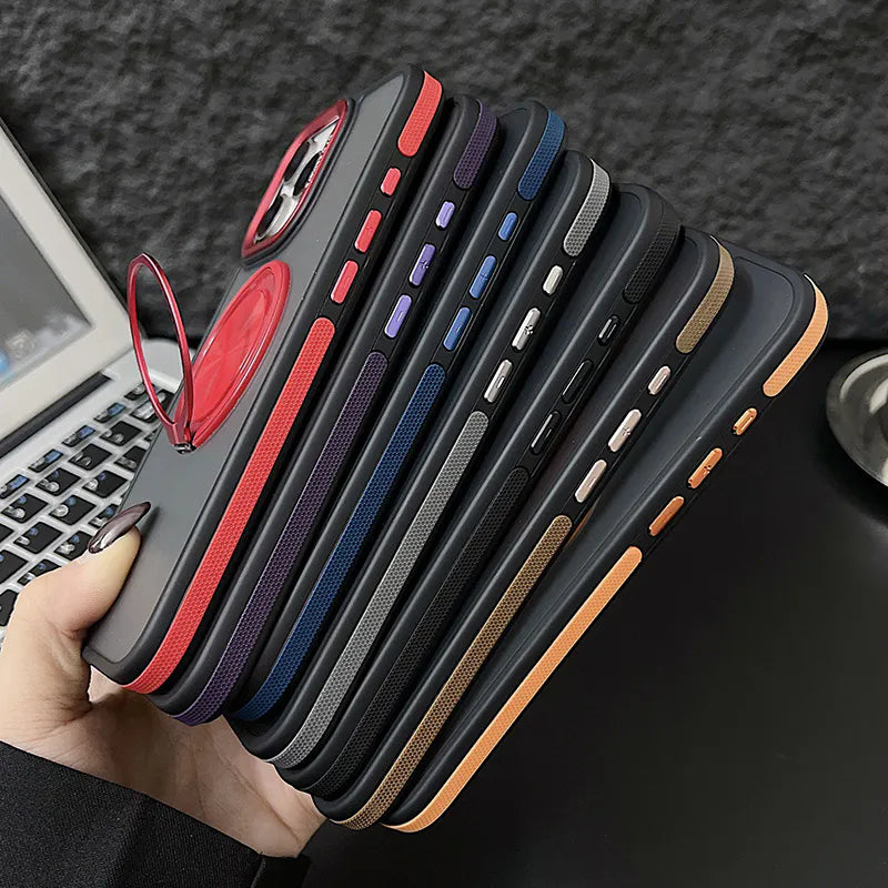 Case for Iphone 16 6.1 Frostring MagFit 360 Ring Holder