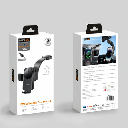 Mobigo 15W Wireless Car Mount Holder G18