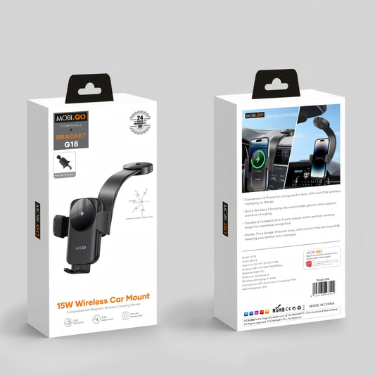 Mobigo 15W Wireless Car Mount Holder G18
