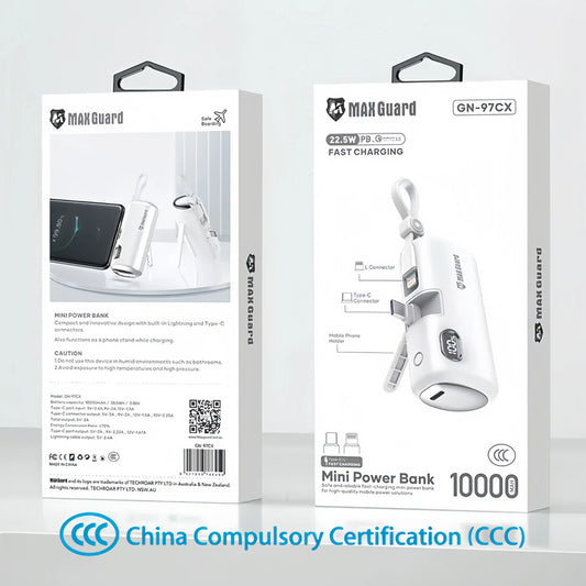 Maxguard PD 22.5W 10000 mah Mini power bank GN97CX (CCC)