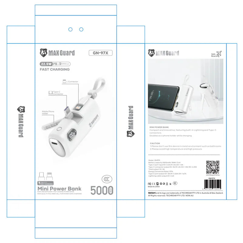 Maxguard PD 22.5W 5000 mah Mini power ban MC110B