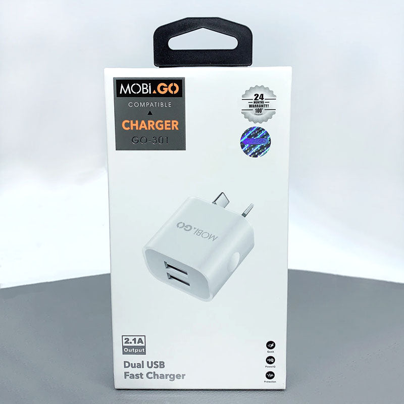 Mobigo 2.1A wall charger GO301