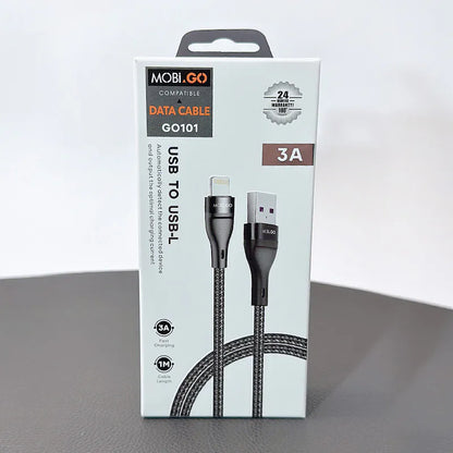 Mobigo 1m USB-A to Lightning cable GO101