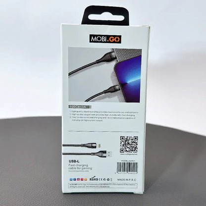 Mobigo 1m USB-A to Lightning cable GO101